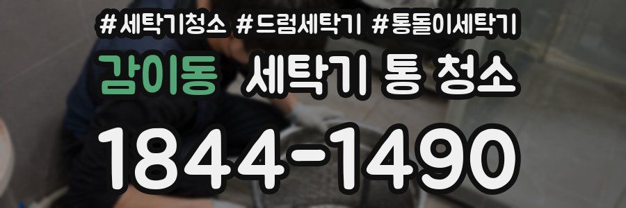 감이동 세탁기 통 청소
