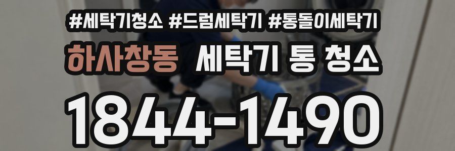 하사창동 세탁기 통 청소