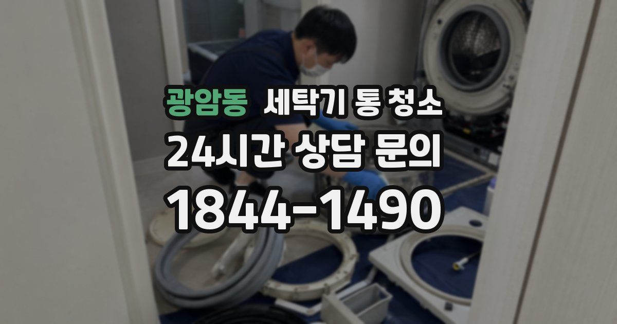 광암동 세탁기 통 청소