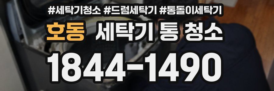 호동 세탁기 통 청소
