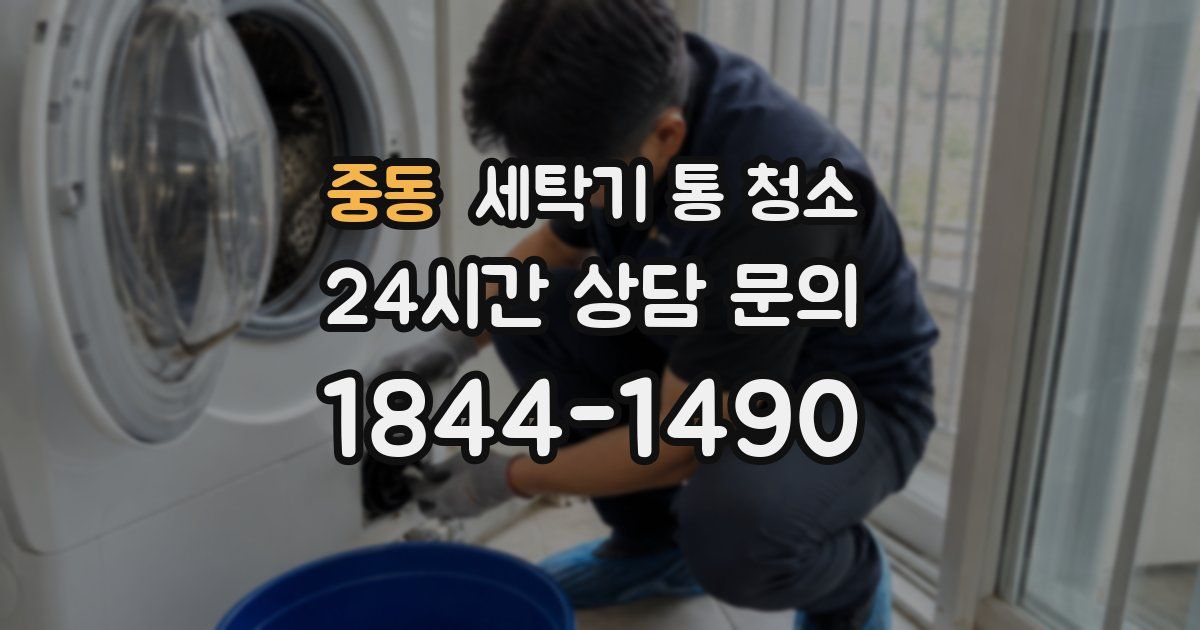 중동 세탁기 통 청소