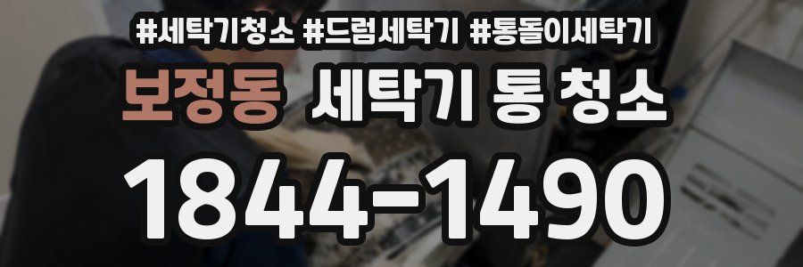 보정동 세탁기 통 청소