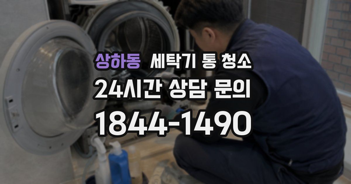 상하동 세탁기 통 청소