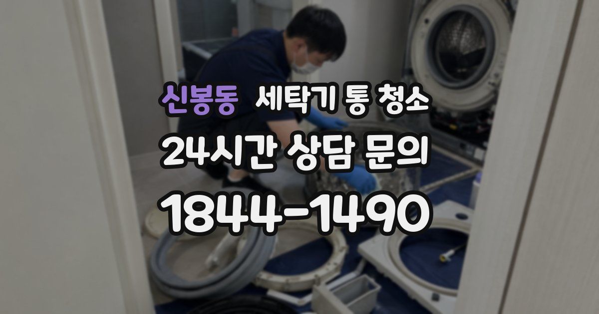 신봉동 세탁기 통 청소