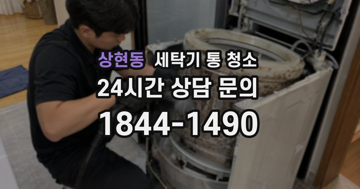 상현동 세탁기 통 청소
