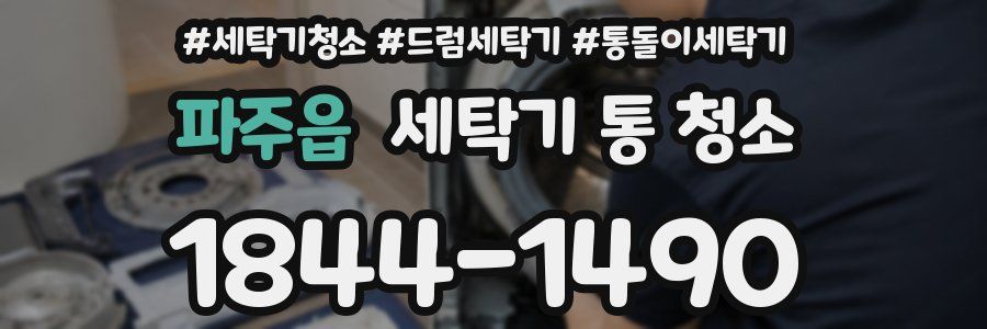 파주읍 세탁기 통 청소