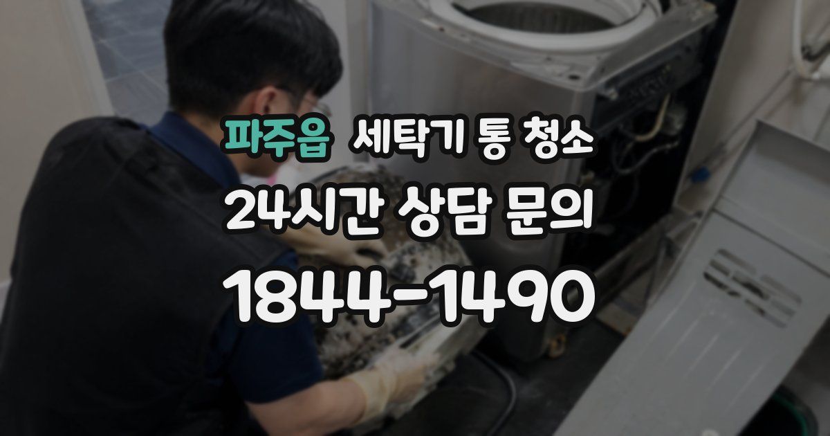 파주읍 세탁기 통 청소