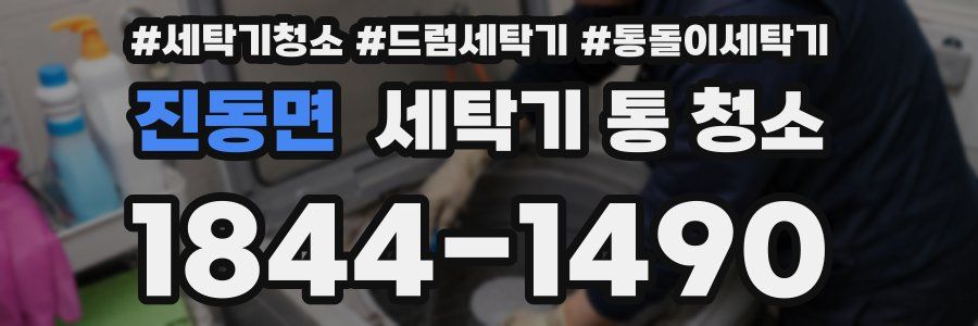 진동면 세탁기 통 청소