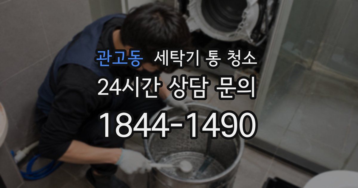 관고동 세탁기 통 청소