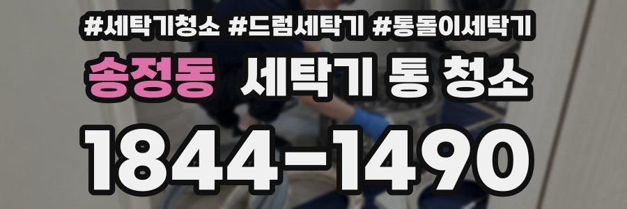 송정동 세탁기 통 청소
