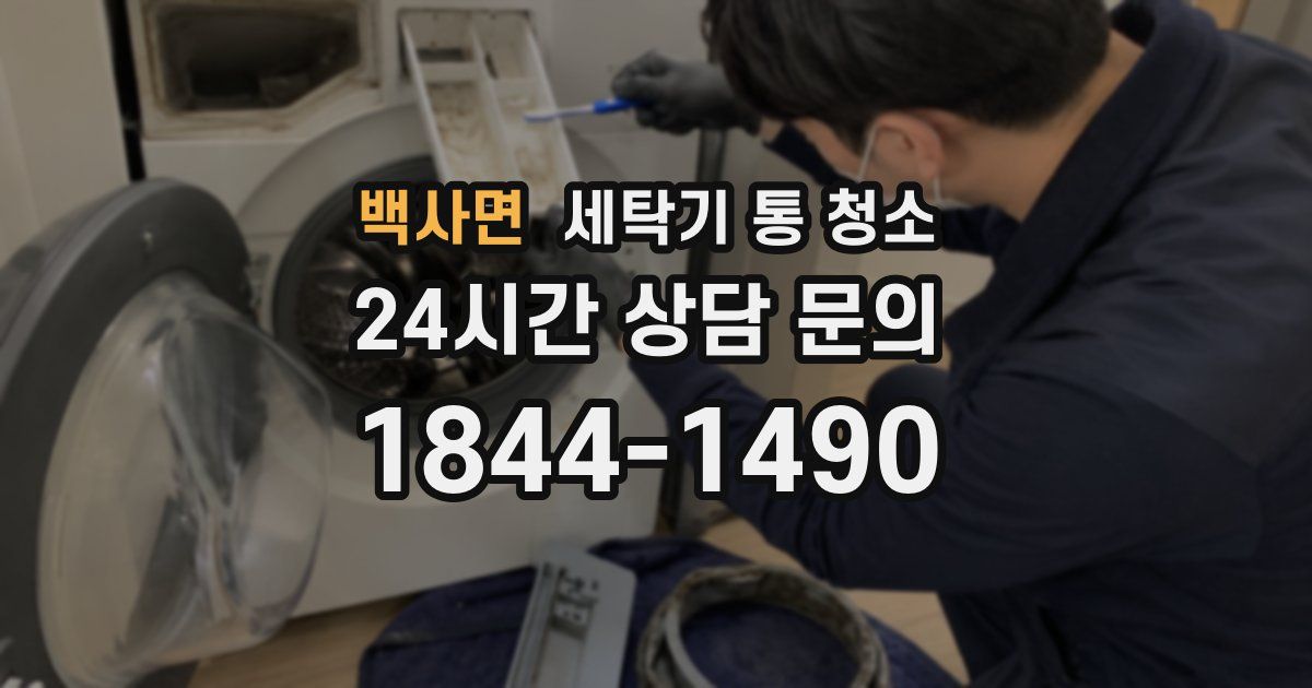백사면 세탁기 통 청소