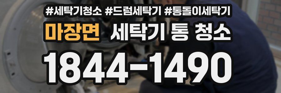 마장면 세탁기 통 청소