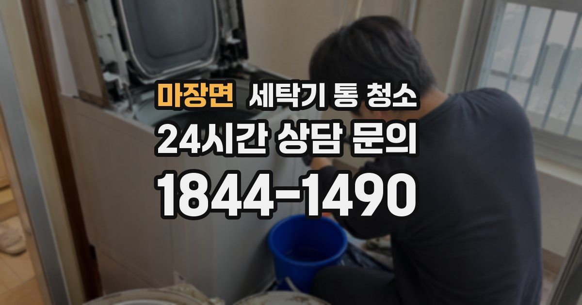 마장면 세탁기 통 청소
