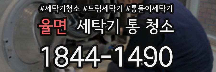 율면 세탁기 통 청소