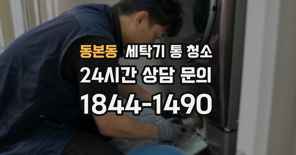 동본동 세탁기 통 청소