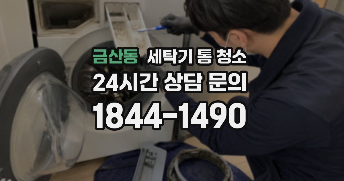 금산동 세탁기 통 청소