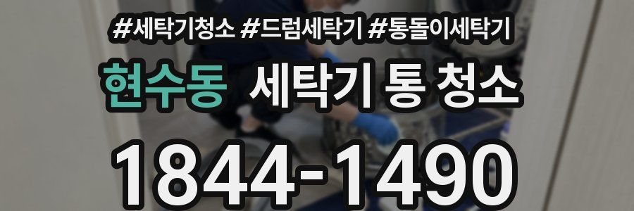 현수동 세탁기 통 청소