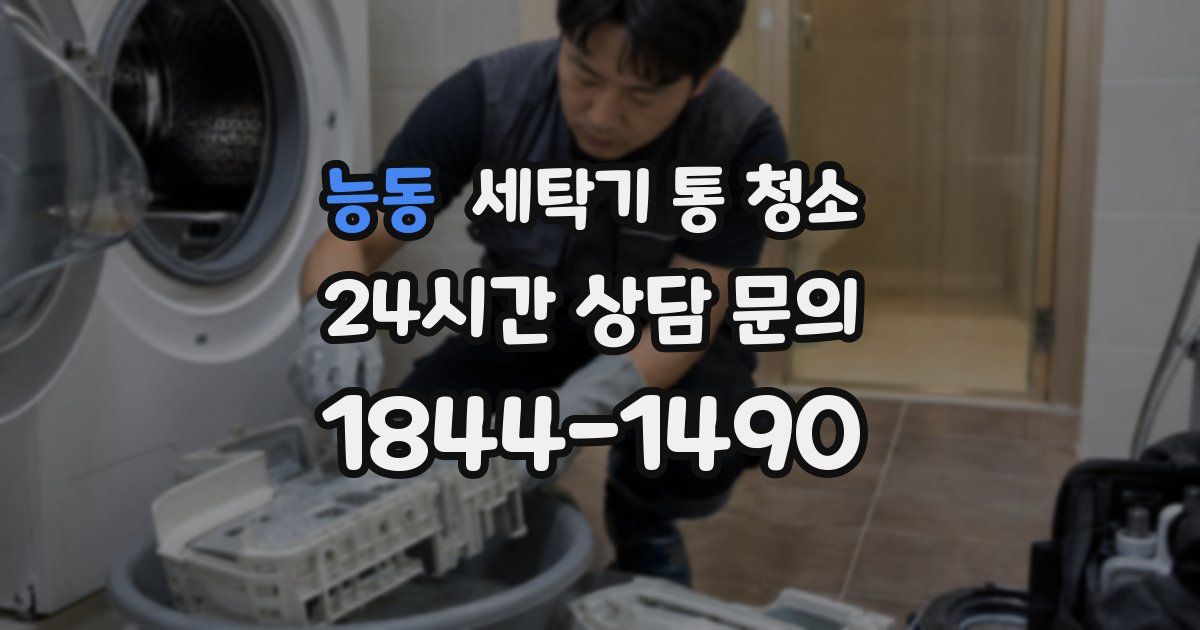 능동 세탁기 통 청소