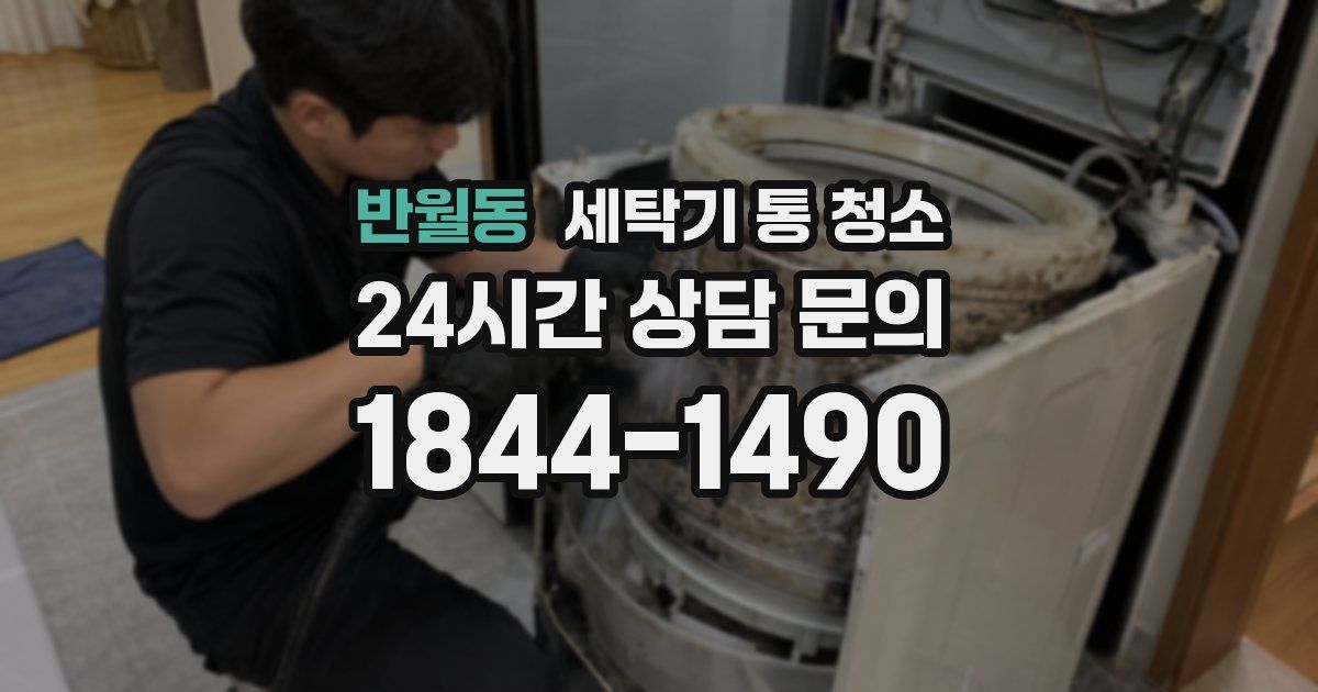 반월동 세탁기 통 청소