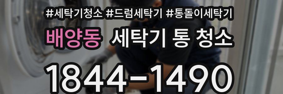 배양동 세탁기 통 청소