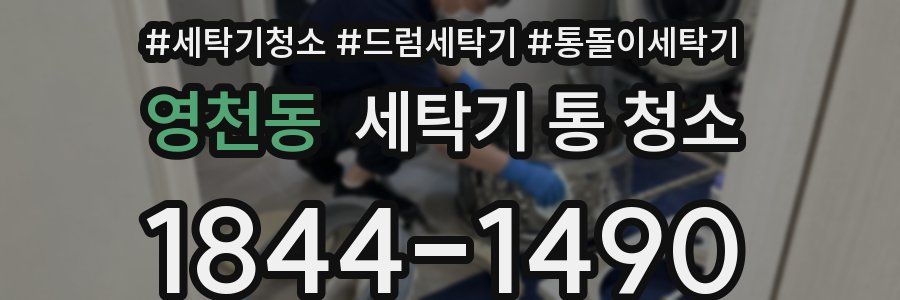 영천동 세탁기 통 청소