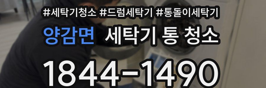 양감면 세탁기 통 청소