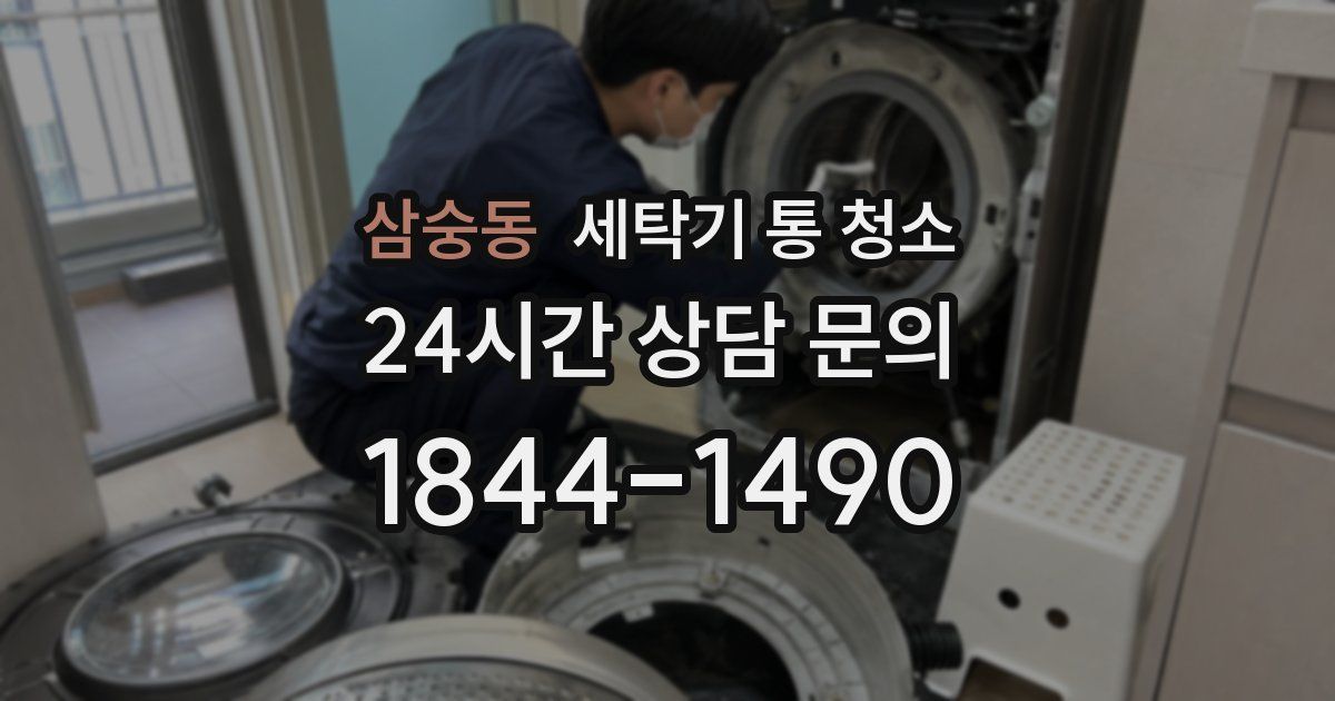 삼숭동 세탁기 통 청소