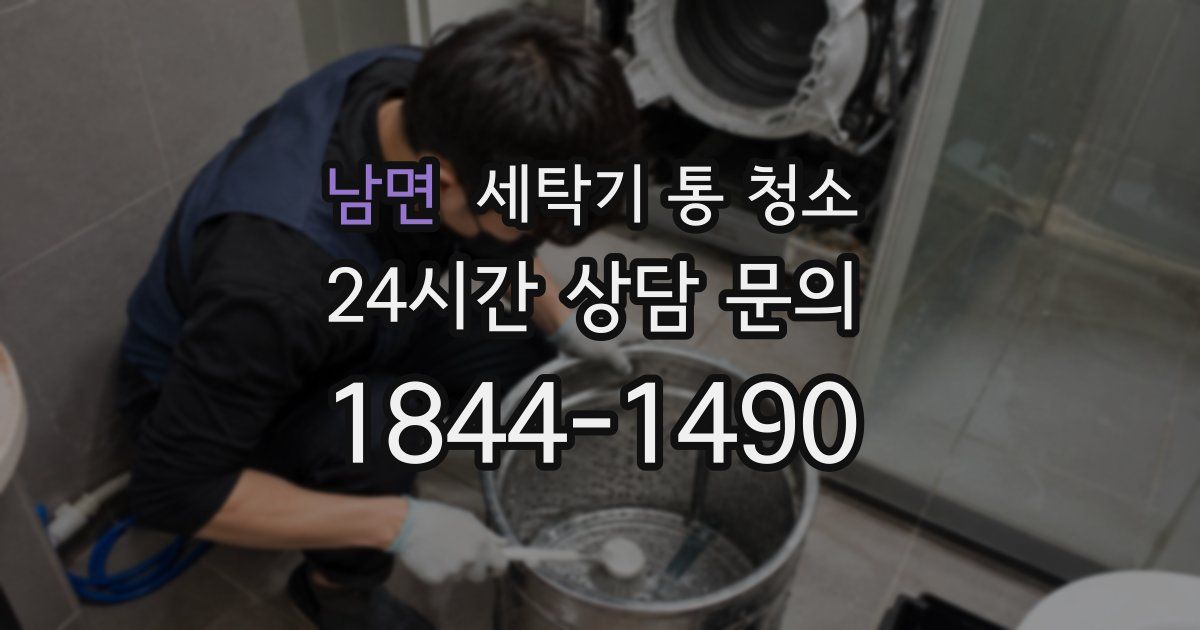 남면 세탁기 통 청소
