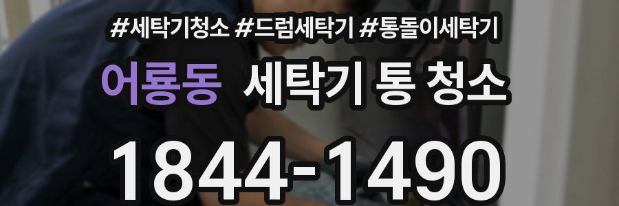 어룡동 세탁기 통 청소
