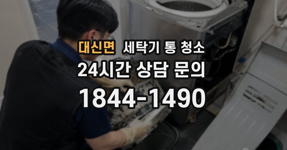 대신면 세탁기 통 청소