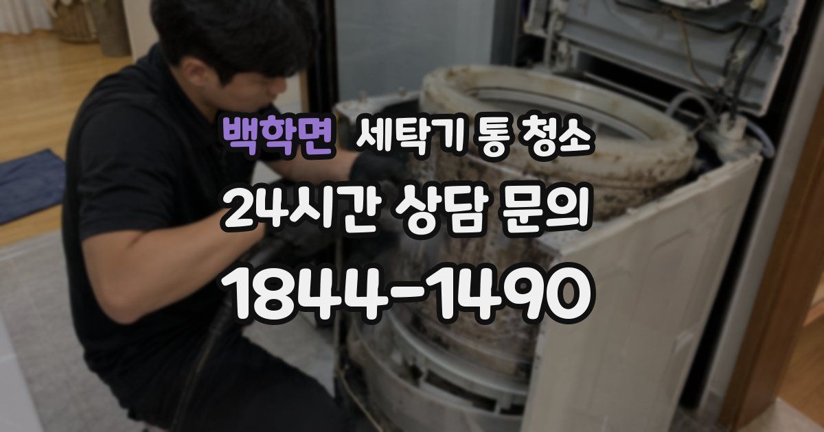 백학면 세탁기 통 청소