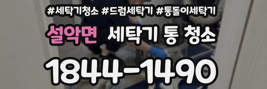 설악면 세탁기 통 청소