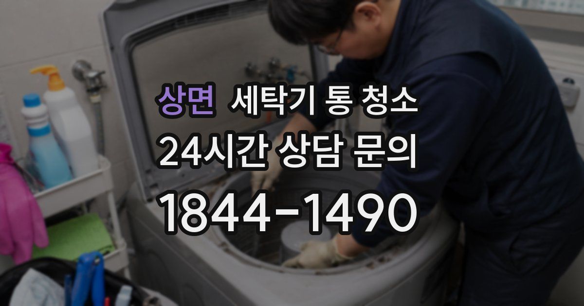 상면 세탁기 통 청소