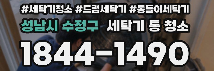 성남시 수정구 세탁기 통 청소
