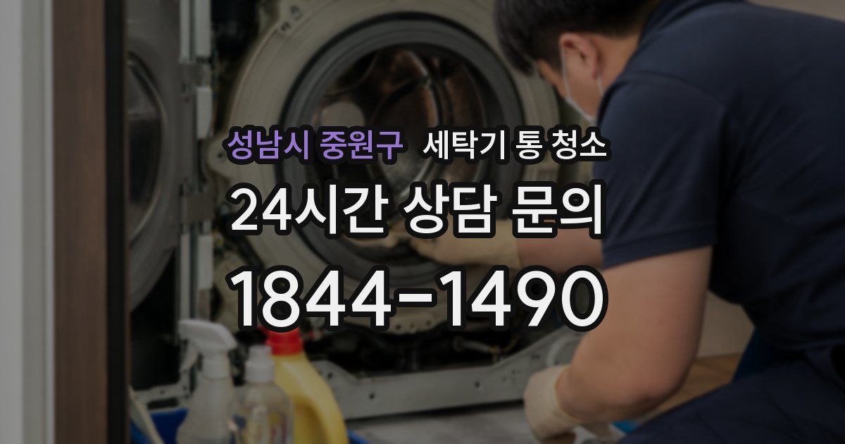 성남시 중원구 세탁기 통 청소