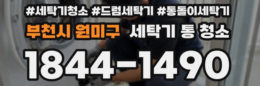 부천시 원미구 세탁기 통 청소