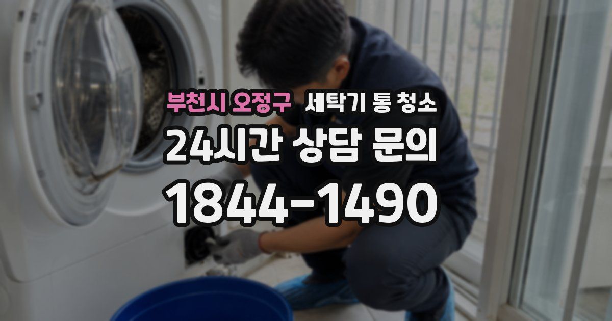 부천시 오정구 세탁기 통 청소