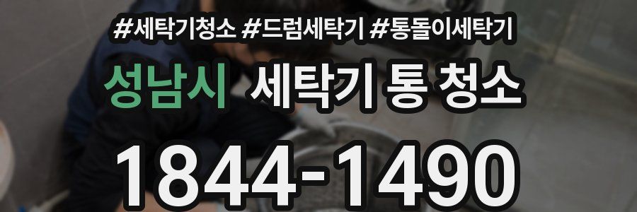 성남시 세탁기 통 청소