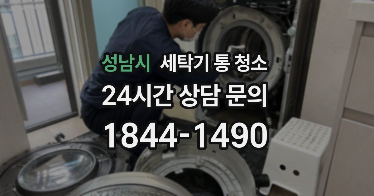 성남시 세탁기 통 청소