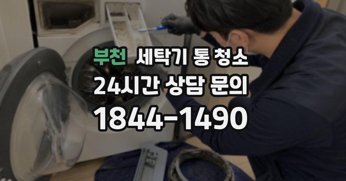 부천 세탁기 통 청소