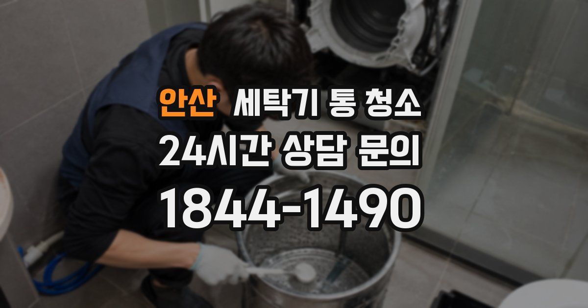 안산 세탁기 통 청소