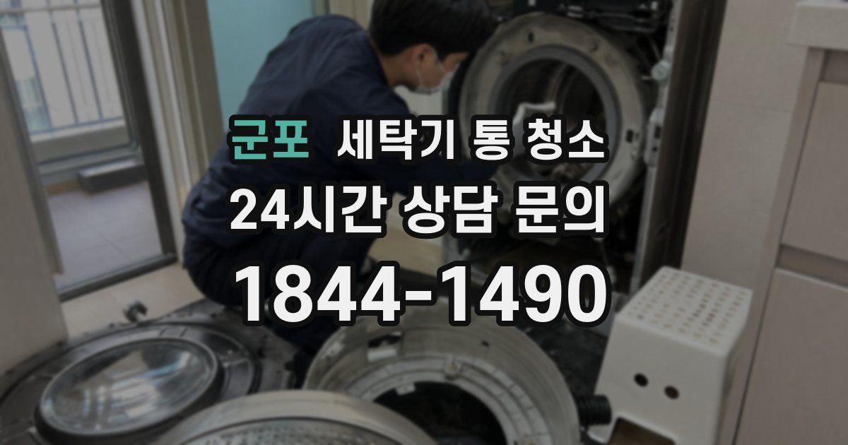군포 세탁기 통 청소