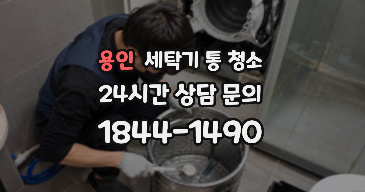 용인 세탁기 통 청소