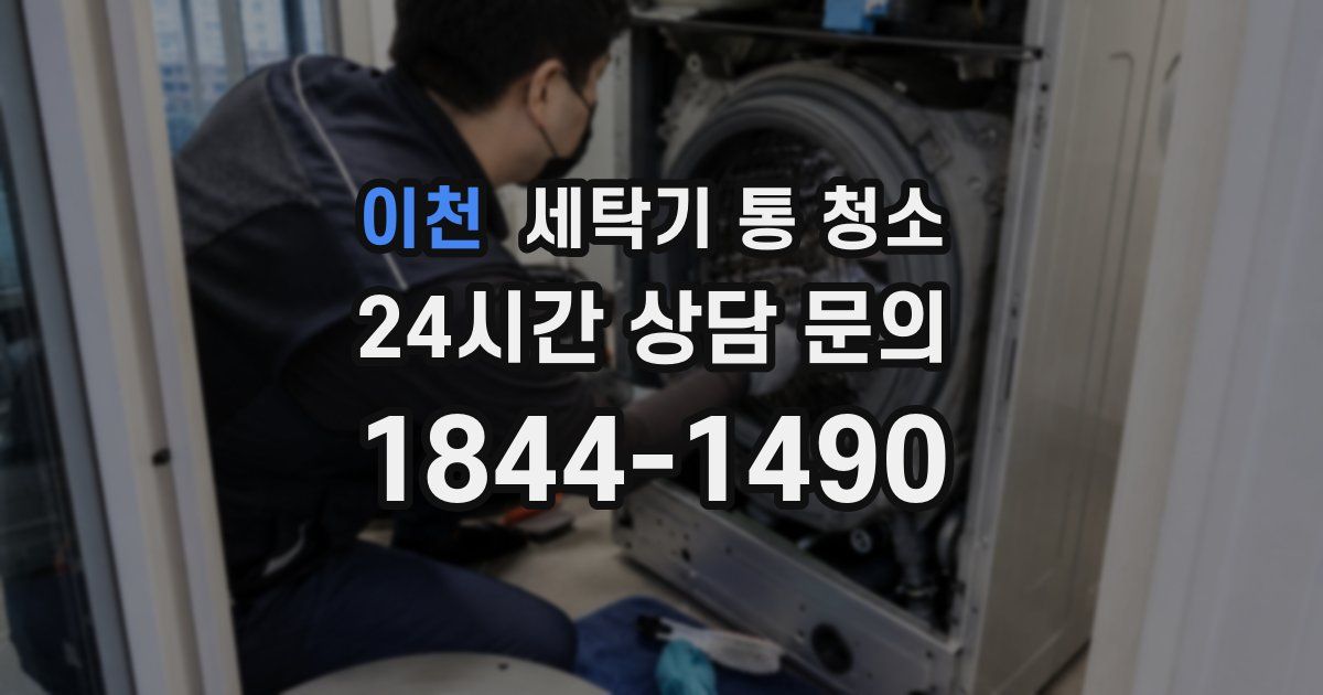 이천 세탁기 통 청소