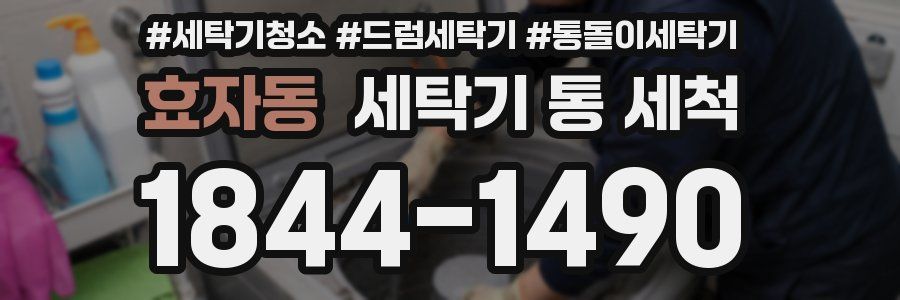 효자동 세탁기 통 세척