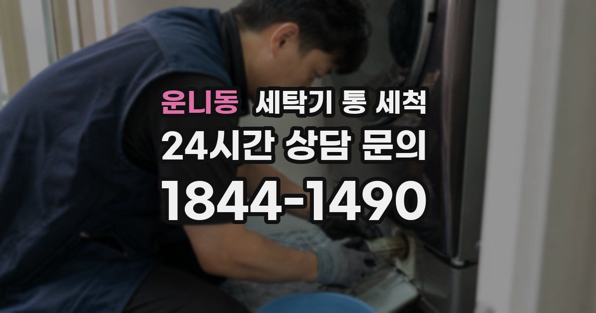 운니동 세탁기 통 세척