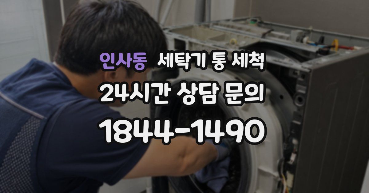 인사동 세탁기 통 세척
