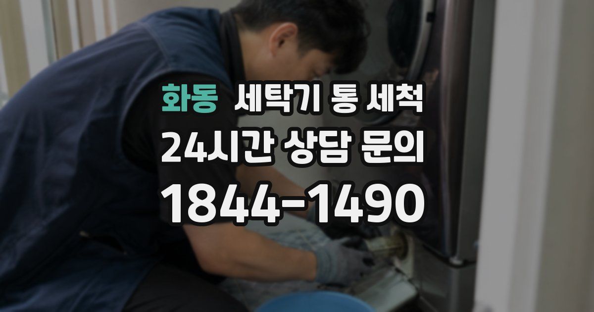 화동 세탁기 통 세척