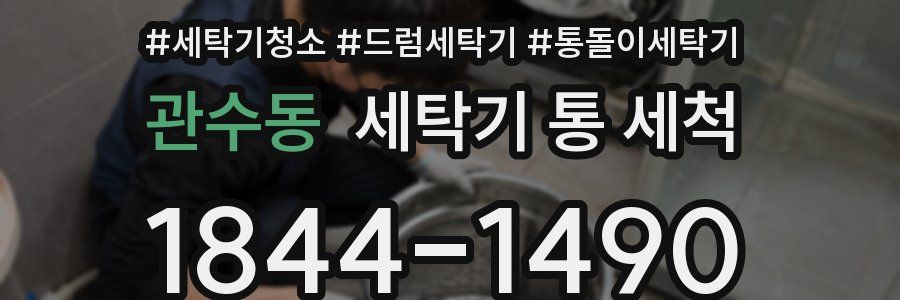 관수동 세탁기 통 세척