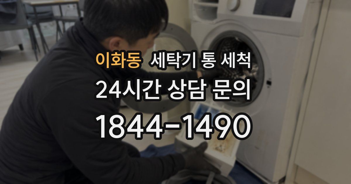 이화동 세탁기 통 세척